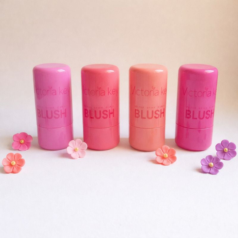 أحمر خدود وأحمر شفاه ملون - برتقالي فاتح