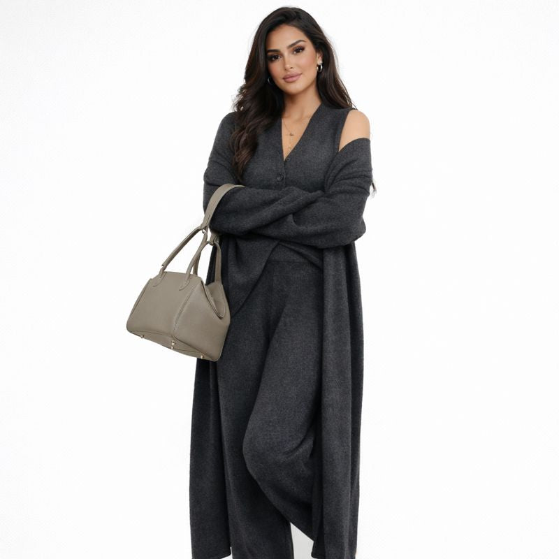 طقم من 3 قطع - رمادي داكن