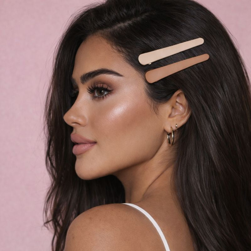 مشبك شعر طويل - بيج